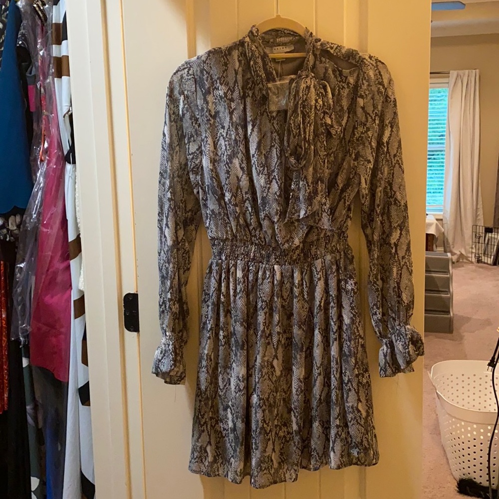 Snake print dress